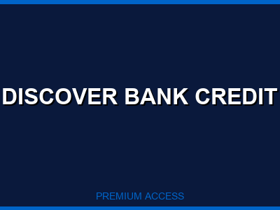 Discover Bank Credit